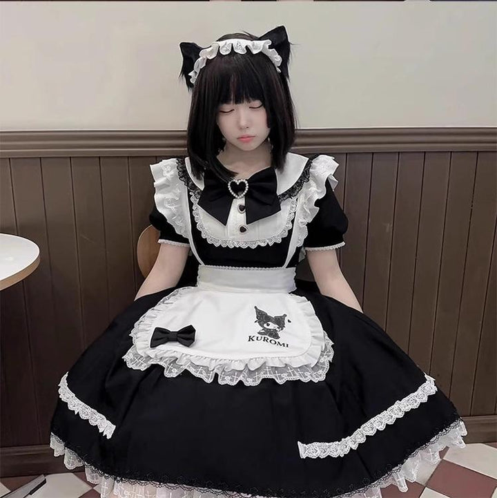 Confession Balloon~IP Collab Maid Lolita OP Dress   