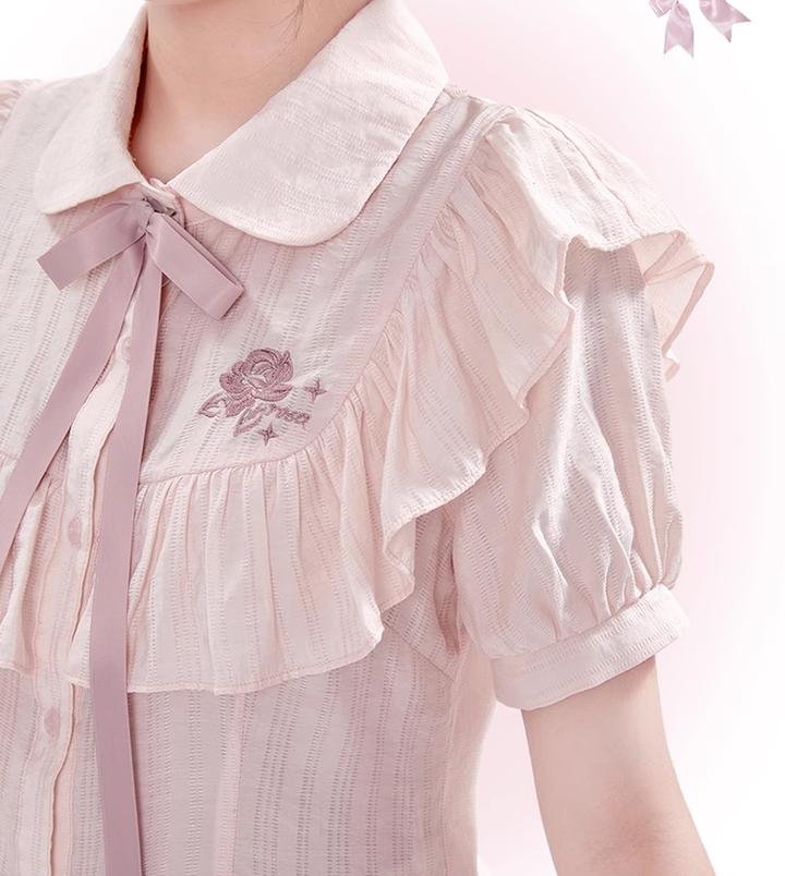 Tan Tuan~Sweet Lolita Short Sleeve Shirt Suit Multicolors   