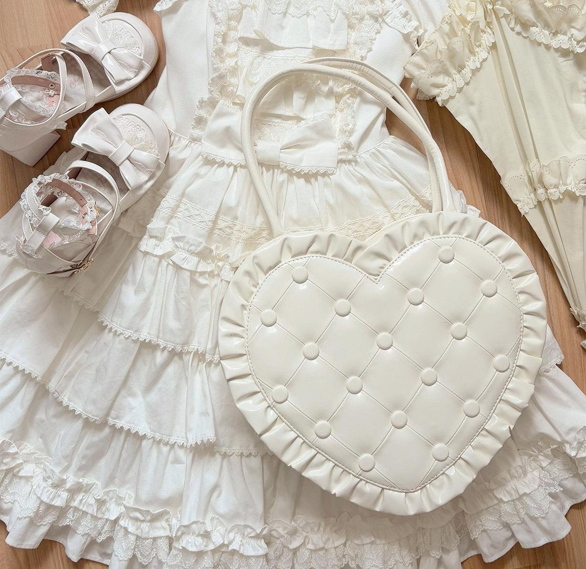 Heart Pillow - Sweet Lolita Heart-shaped Handbag or Shoulder Bag