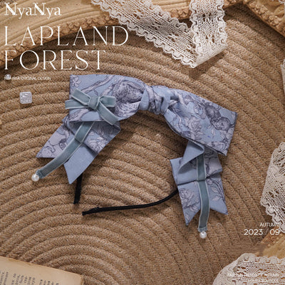 (Buyforme)NyaNya~ Lapland Forest~ Lolita Elegant Vintage Floral JSK OP Dress Pre-order (4-5 months before shipping ) Free size cloth KC-blue green