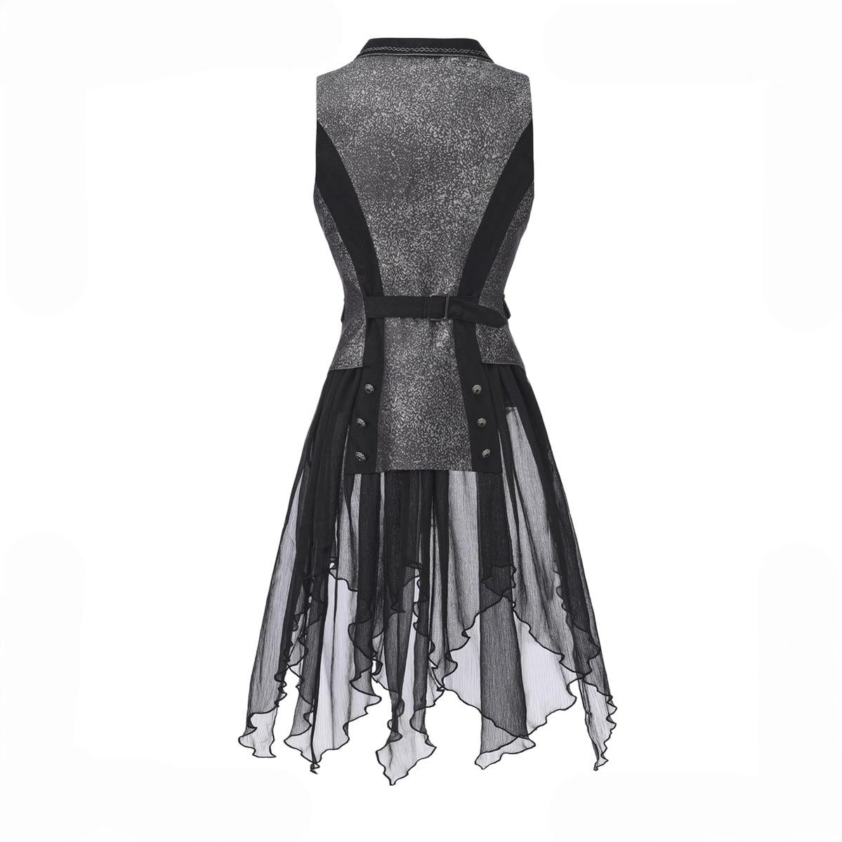 Immortal Thorn - Eternal Displaced Boundary - Ouji Lolita Vest Coat, Detachabl Back Trailing 44019:792906