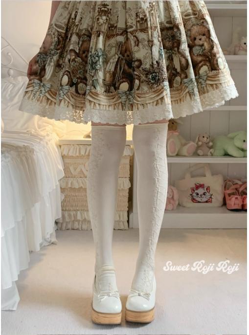 Roji Roji - Classic Lolita Socks Autumn Mid-calf Cotton Socks