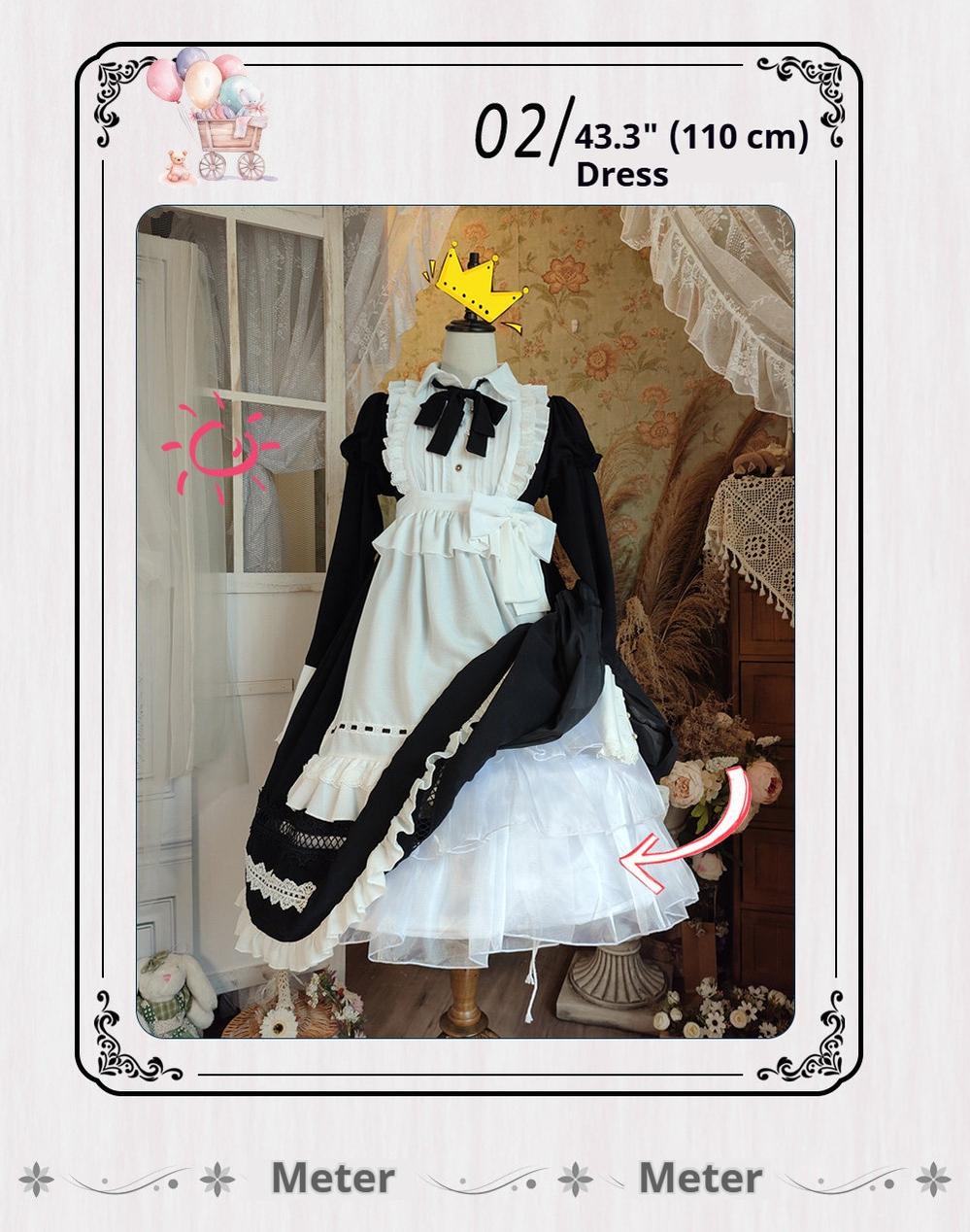 Puffy Lolita Hoop Petticoat, Adjustable Length & Volume