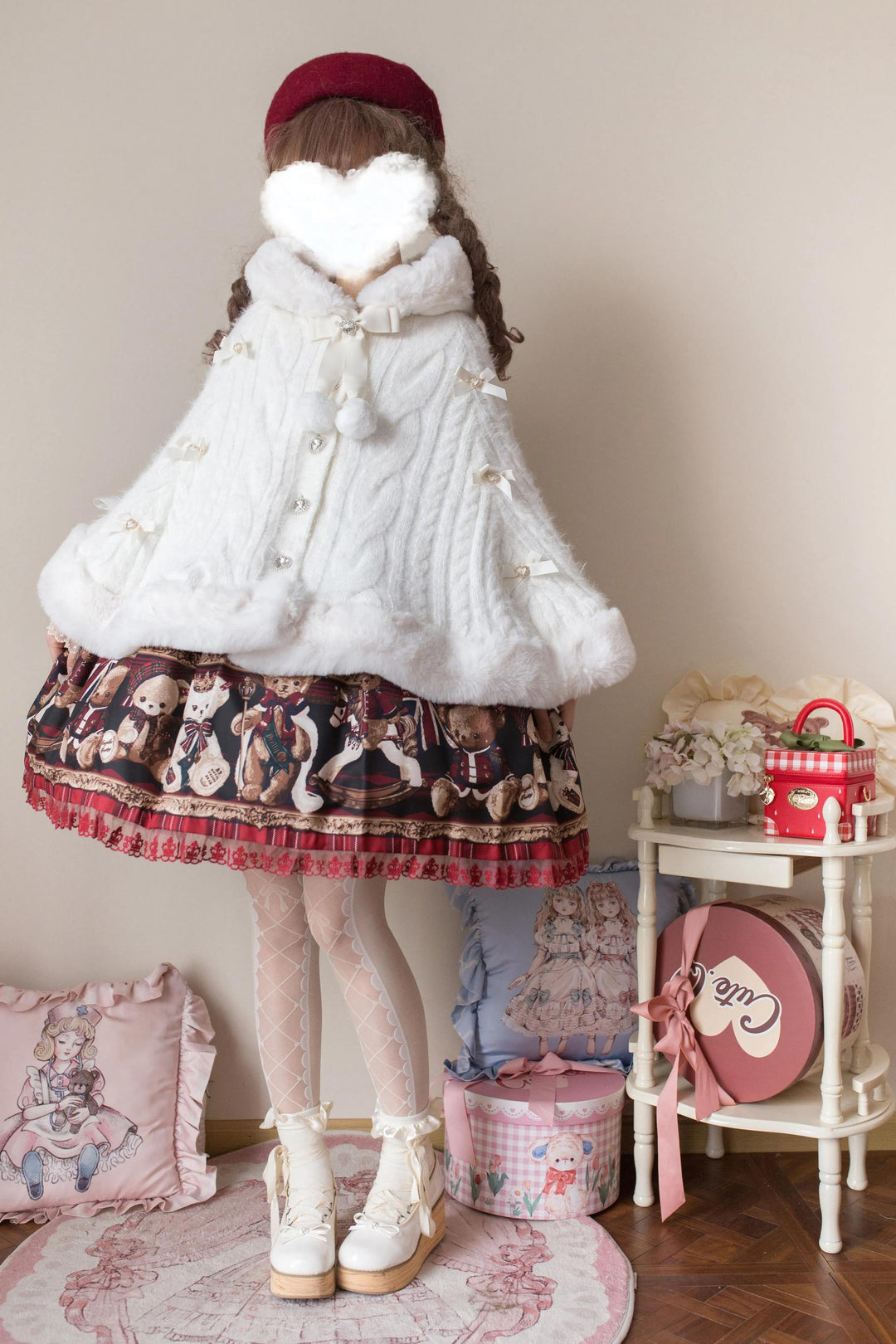 MIST~Sweet Bliss~Sweet Lolita Cape Winter Lolita Sweater Coat