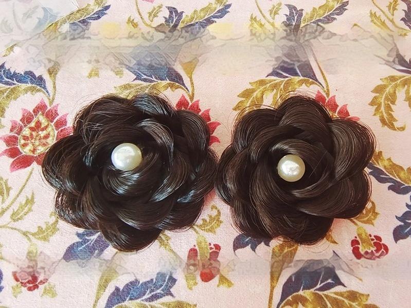 Mabuxi - Gypsy Rose - Black Retro Lolita Curly Wigs Fluffy Sheep Curl Wigs 2 Clips Only