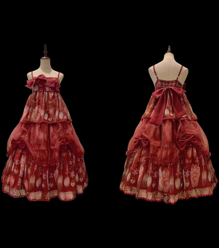 Babyblue~Strawberry Box~Sweet Lolita JSK With Strawberry Print (L M S XL) 42972:760744