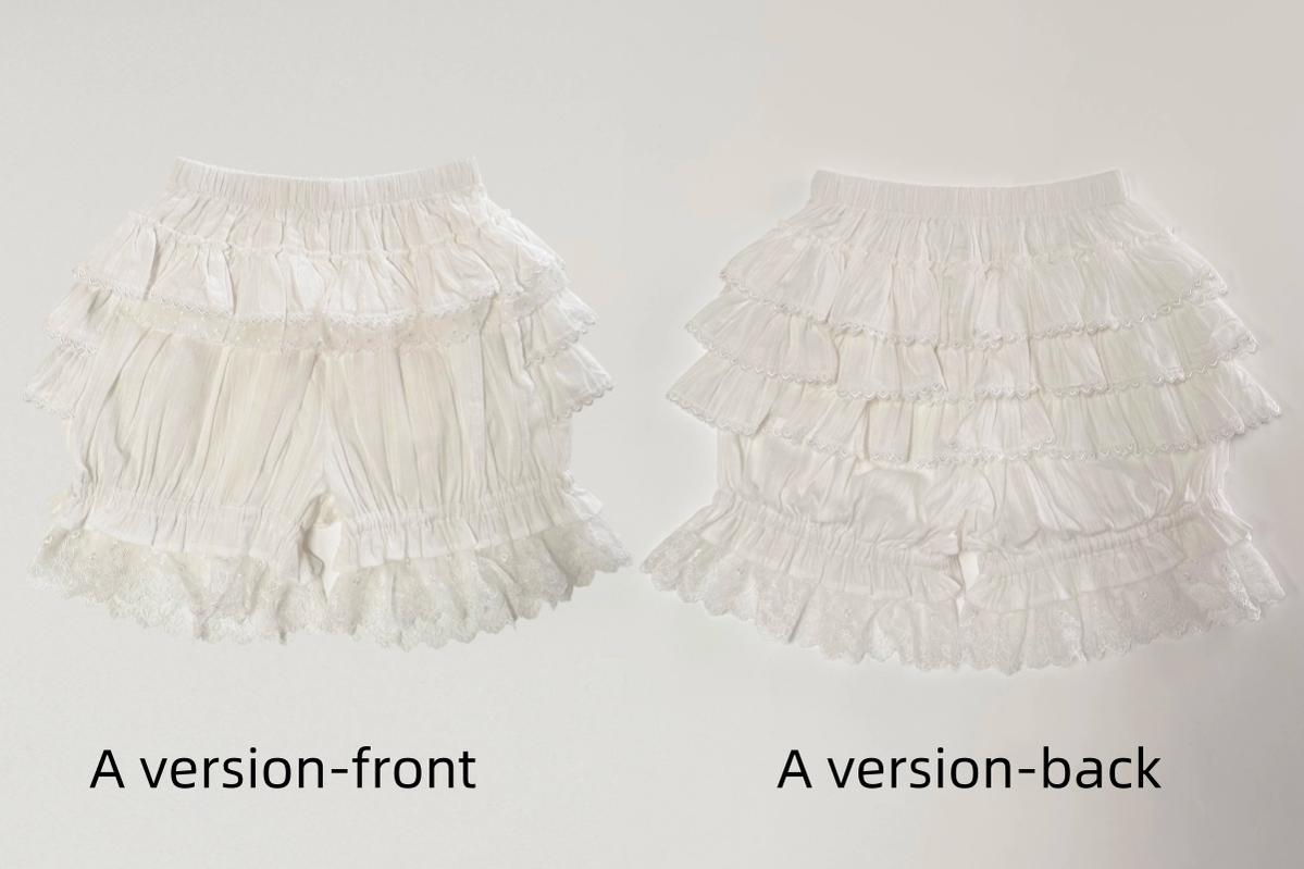MIST - Lolita Innerwear Bloomers Multicolors Anti Exposure S Milk White A Version