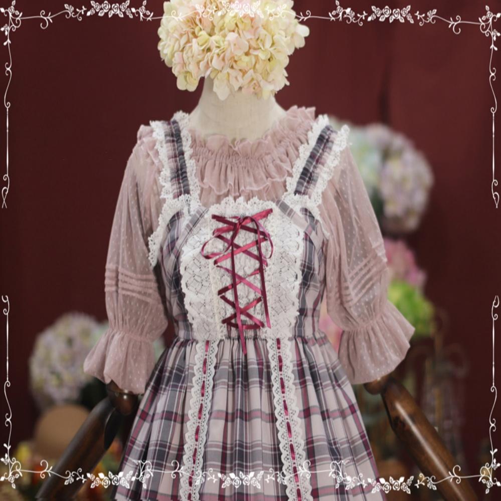 (BuyForMe) Tiny Garden~ Sweet Dots Retro Lolita Summer Blouse   