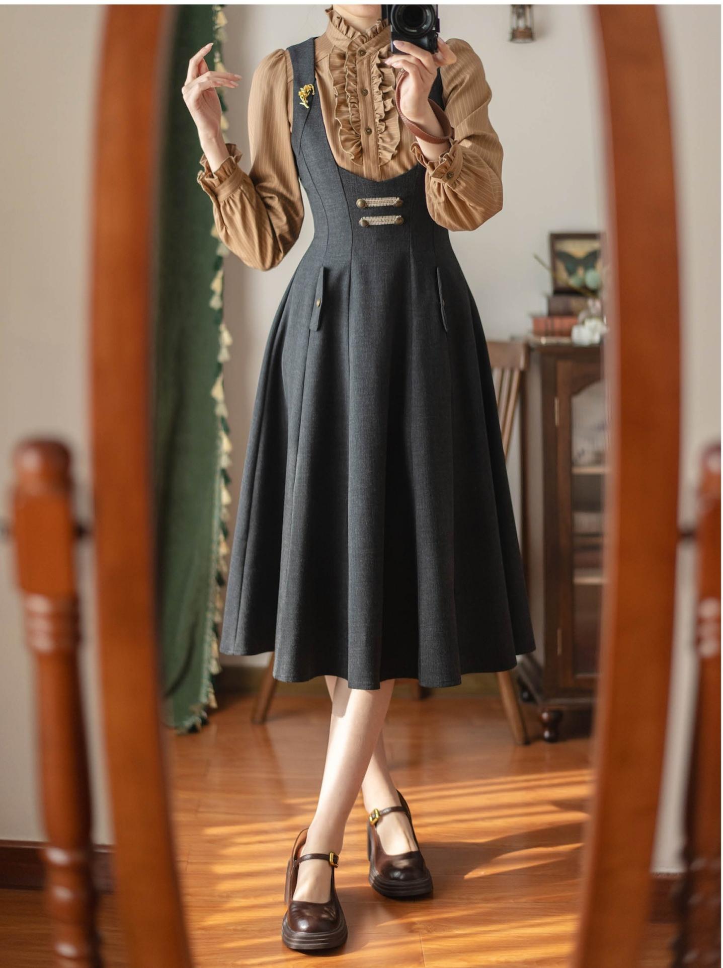 Forest Corridor - Classic Lolita Bust Supporting JSK, Waisted Shirt