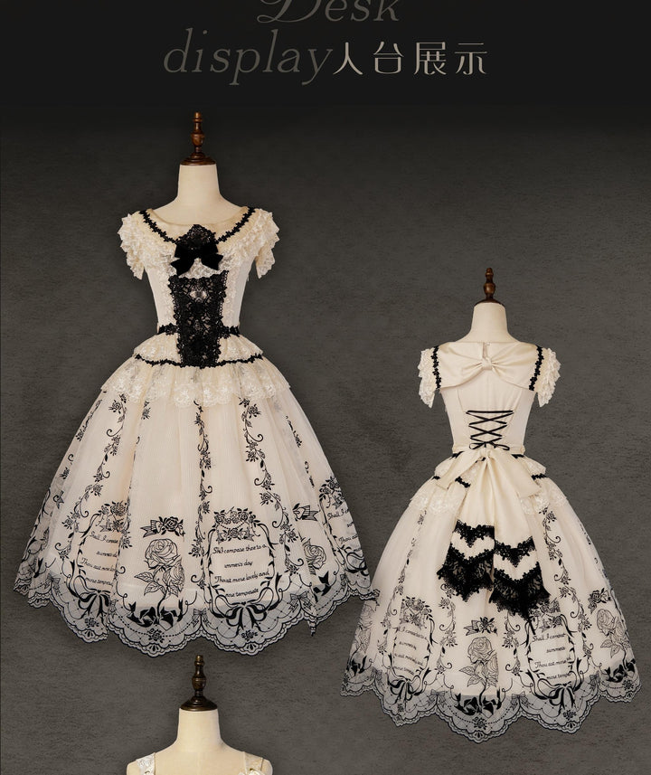 AuroraBorealis~Moonshadow~Gorgeous Wedding Lolita Dress Set Embroidered JSK SK and Bodice (L M S XL XS XXL) 41640:724971