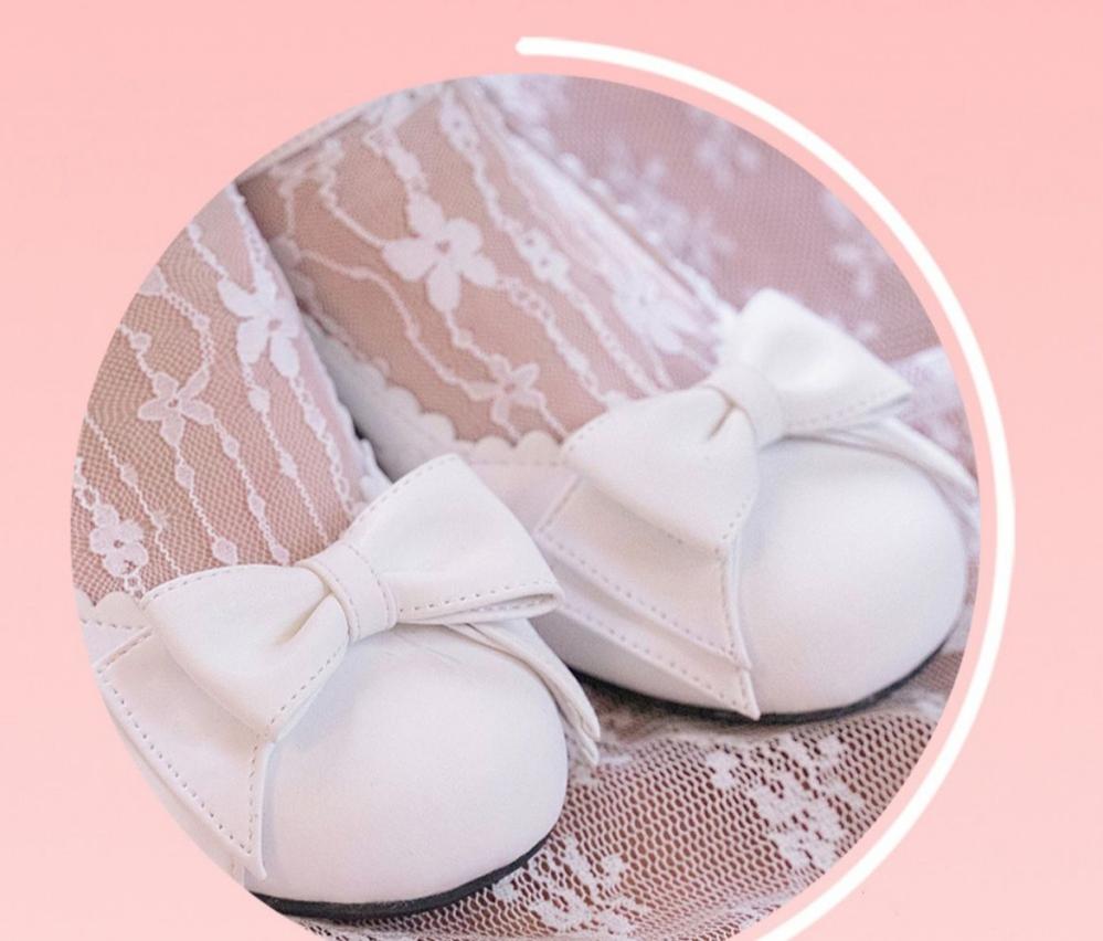 Sosic - Round Toe Lolita Shoes Sweet Bow Design Size 33-41