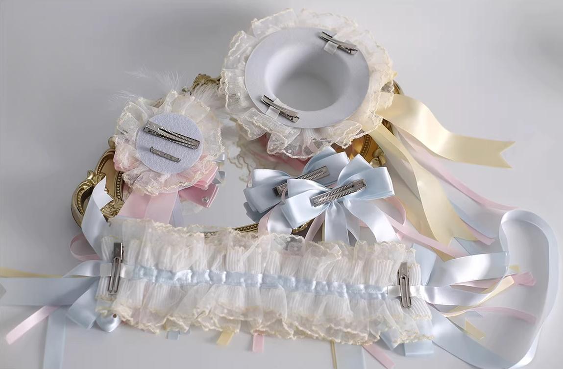 Candy Color Lolita Headdresses, Hair Clips