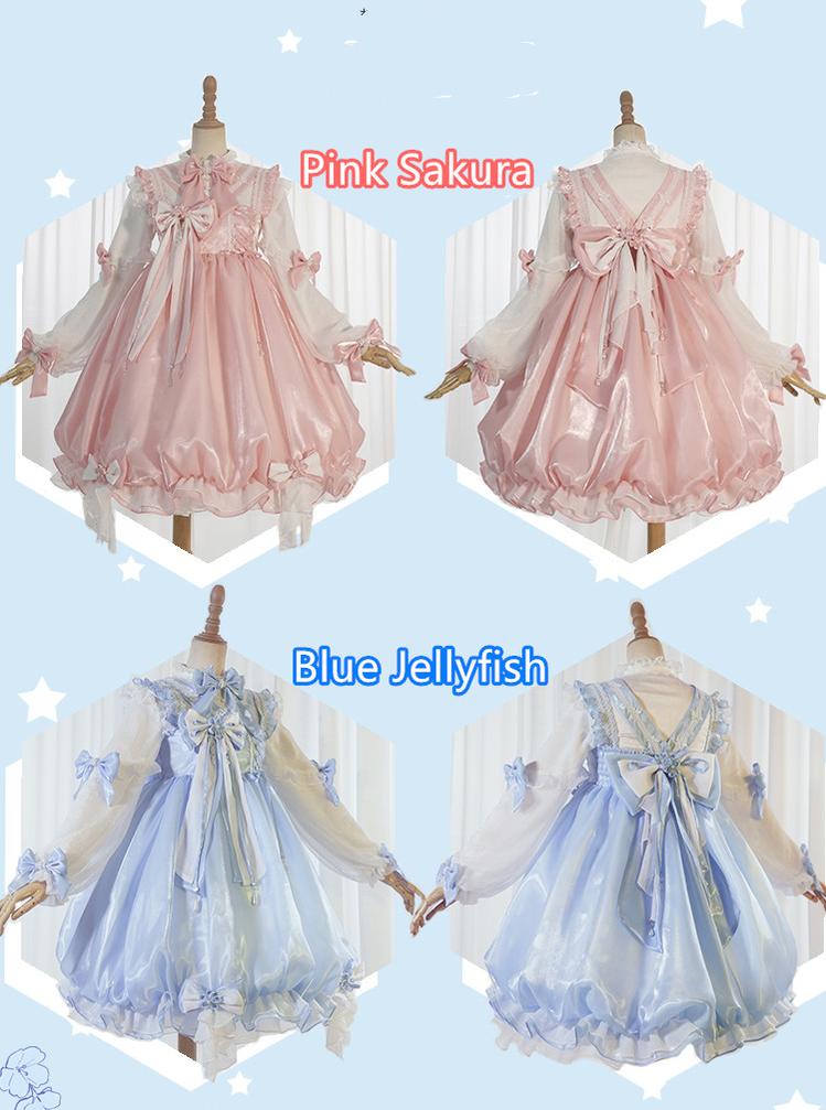 (Buyforme)Golden Koi Forest~Sakura Jellyfish Sweet JSK Dress   
