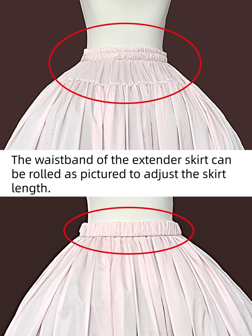 Mirror Doll - Old School Lolita Tiered Hem JSK with Polka Dot Lace 45540:853755