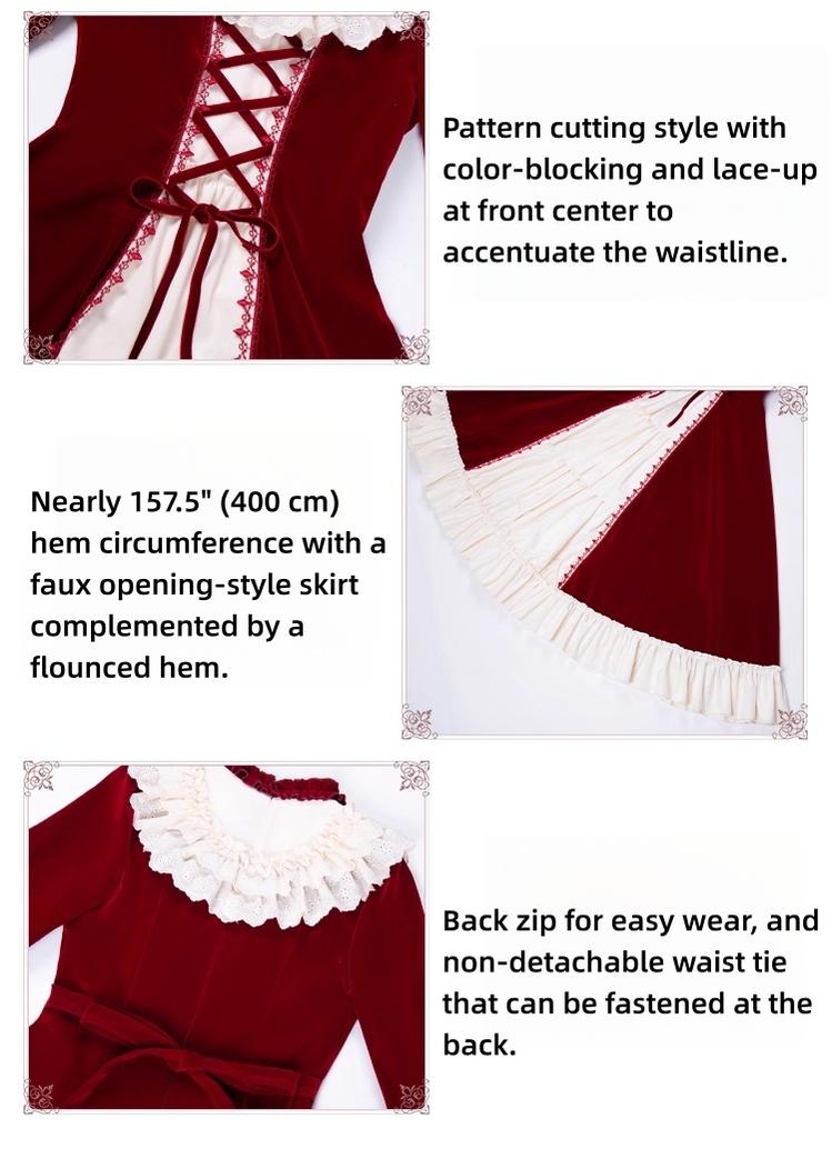 The Nutcracker - Winter Classic Lolita OP Dress, Front Opening 44385:806470