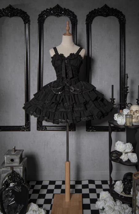 OCELOT - Contract Cross - Gothic Sweet Lolita Short Dress (2XL M S XL) 16420:776562