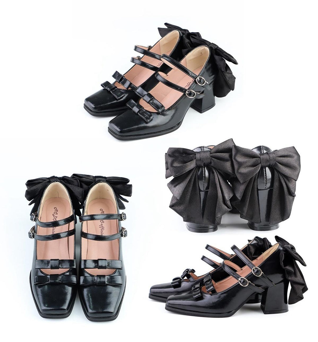 MODO~Magic Search~Sweet Lolita Shoes with Square Toe and Chunky Heel