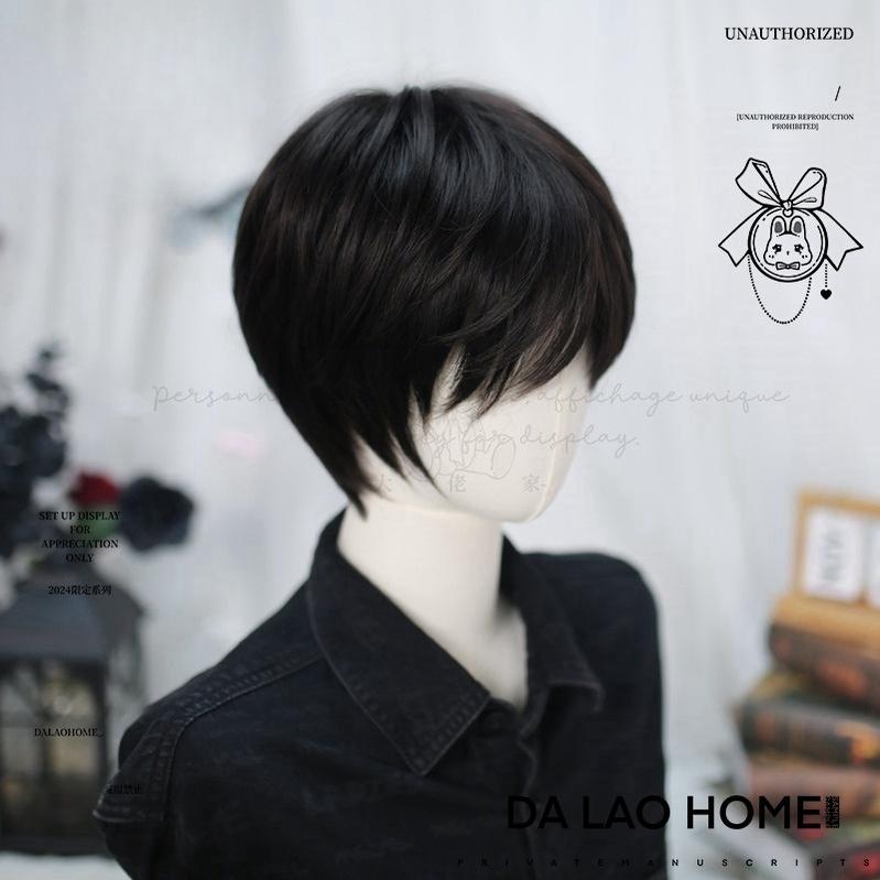 Dalao Home~Ouji Lolita Short Wig with Natural Color and Layered Cuts