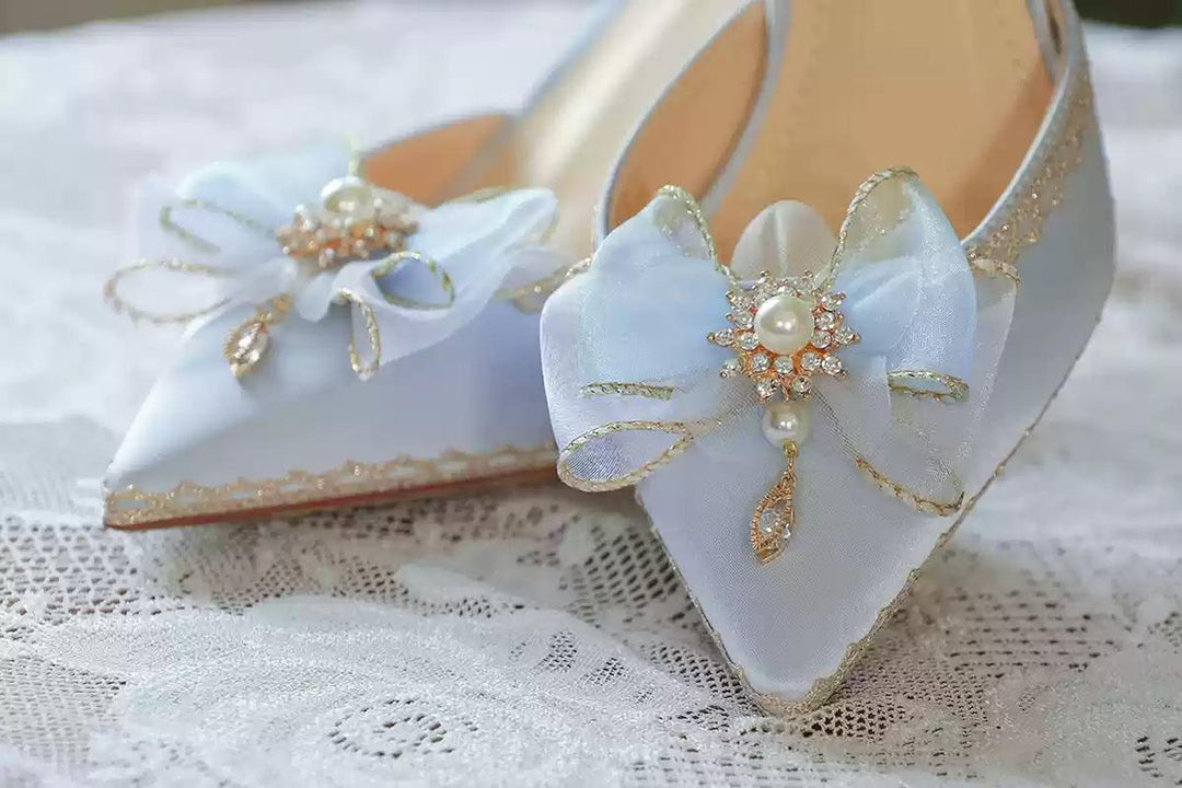 One Night~Flower Wedding Pointed Toe High Heels