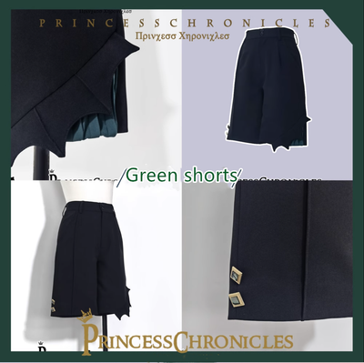Princess Chronicles~Floating Phantom~Ouji Fashion Black Shorts S green shorts only 