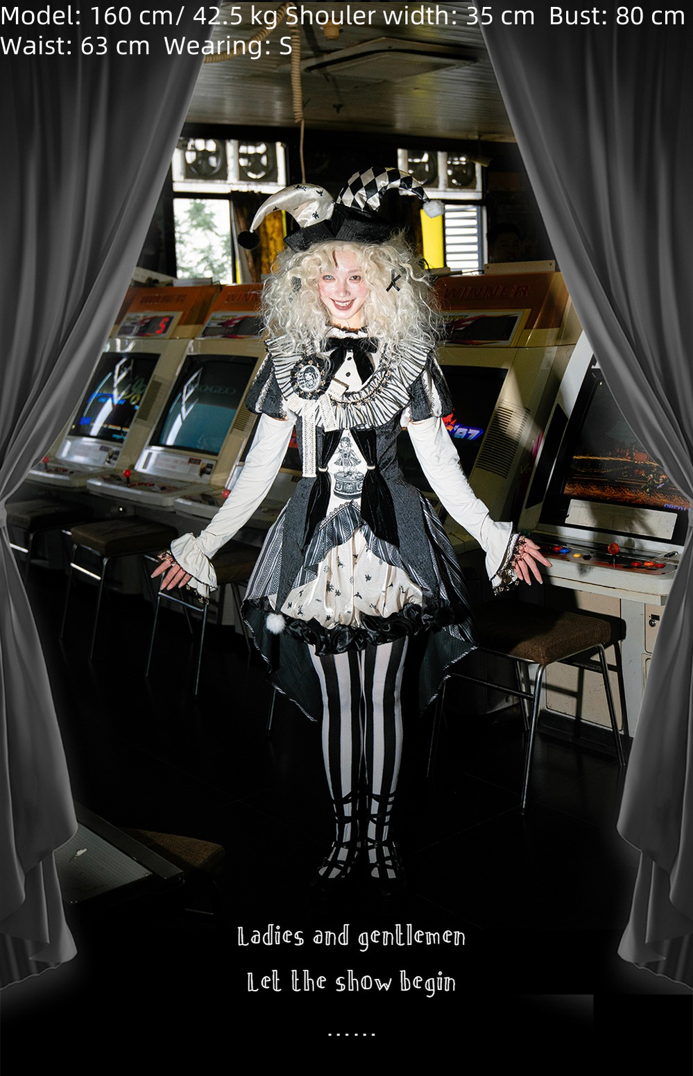 LizBird - Bizarre Toy Box - Halloween Gothic Lolita Skirt Suit Goth Shirt and Bloomers 41912:718742