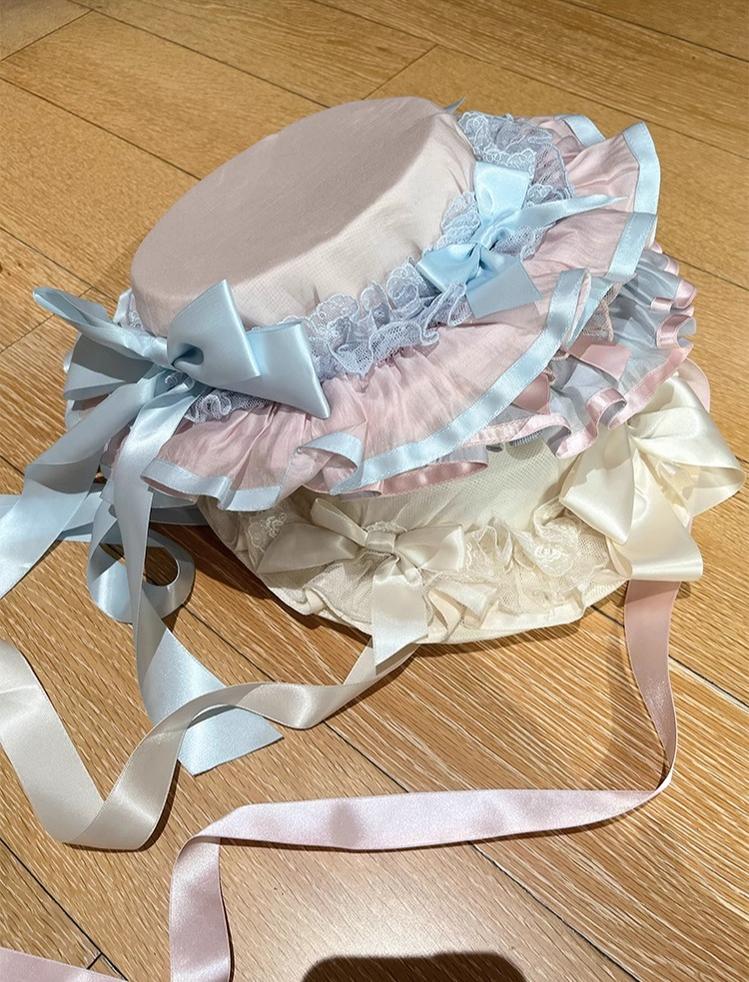 The Seventh Doll - Summer Evening Banquet - Sweet Lolita JSK with Tiered Ruffle Design and Hat 42722:750968