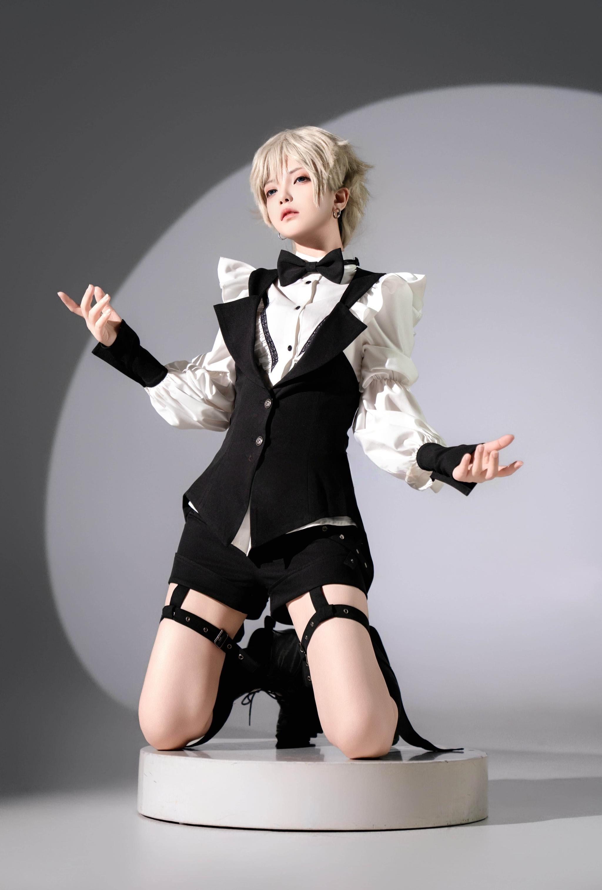 Just A Cat - Prince Waiter - Ouji Lolita Suit, Tailcoat Style (2XL L M S XL) 43906:789636