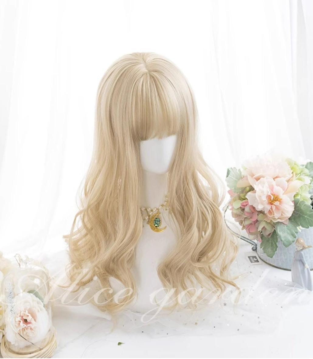 Alicegarden~Kawaii Casual Lolita Blonde Curly Wig   