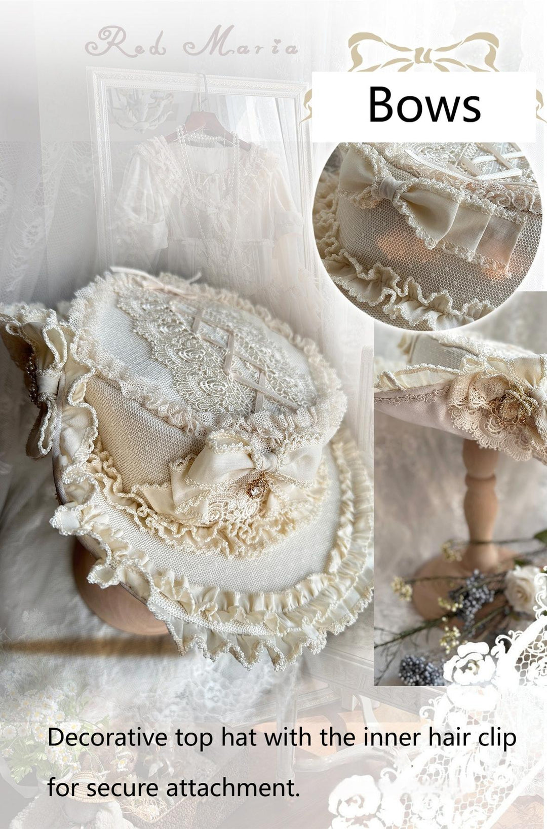 Red Maria~Butterfly Echoes~Classic Lolita Blouse Chiffon Adjustable Underskirt