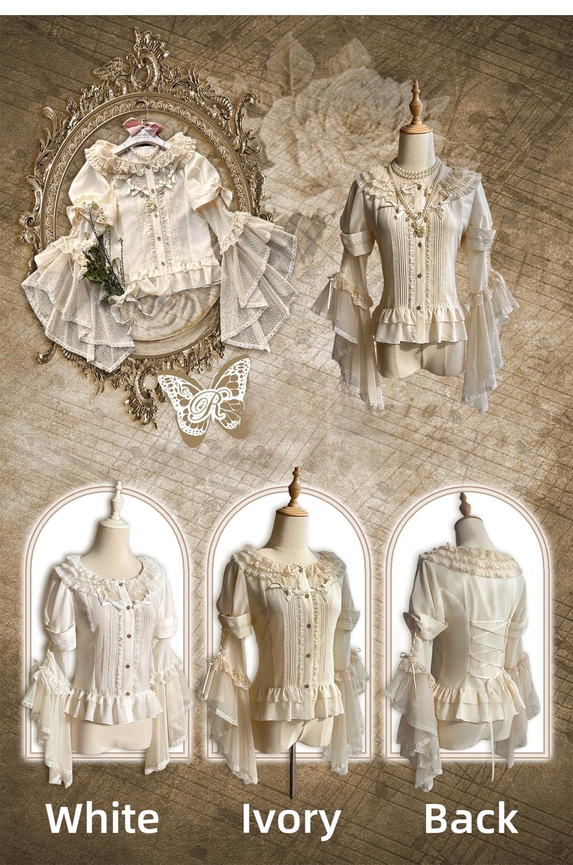 Classic Lolita Blouse Chiffon Adjustable Underskirt – 42Lolita