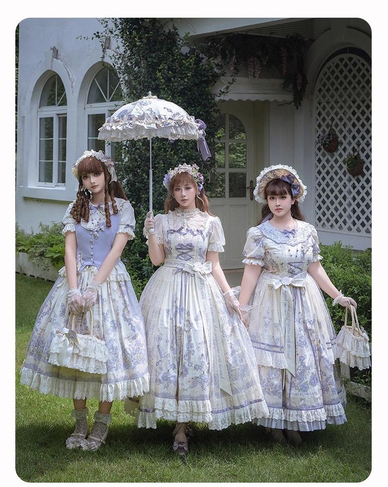 NanShengGe - Purple Memoirs - Plus Size Lolita Classic Dress Suit 43696:783291