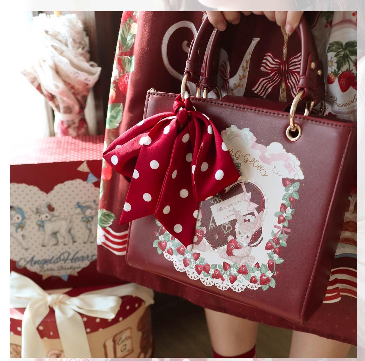 Morning Glory~Retro Lolita Handbag PU Square Wedding Bag   
