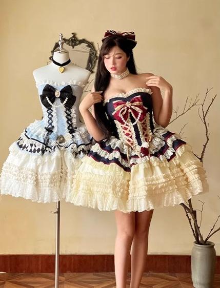(BFM)Diamond Honey~Princess Crown~Slim Fit Lolita Dress Romantic Gown   