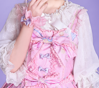 Youlanda~Sweet Lolita Blouse Flounce Collar Multicolor   