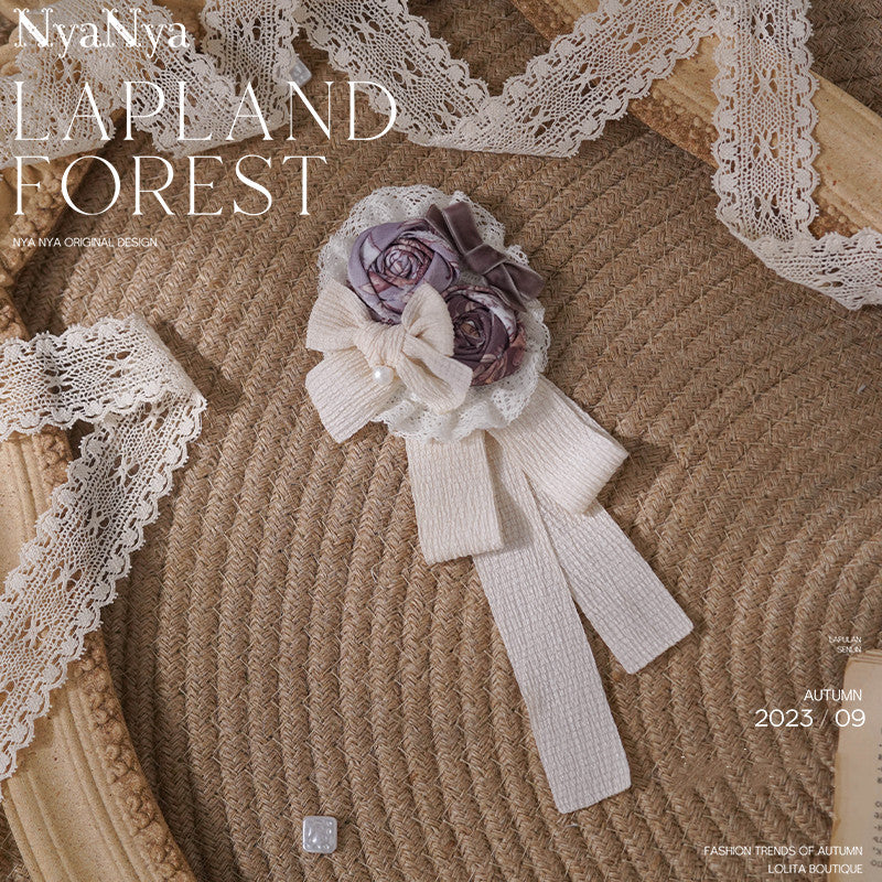 (Buyforme)NyaNya~ Lapland Forest~ Lolita Elegant Vintage Floral JSK OP Dress Pre-order (4-5 months before shipping ) Free size rose flower-purple