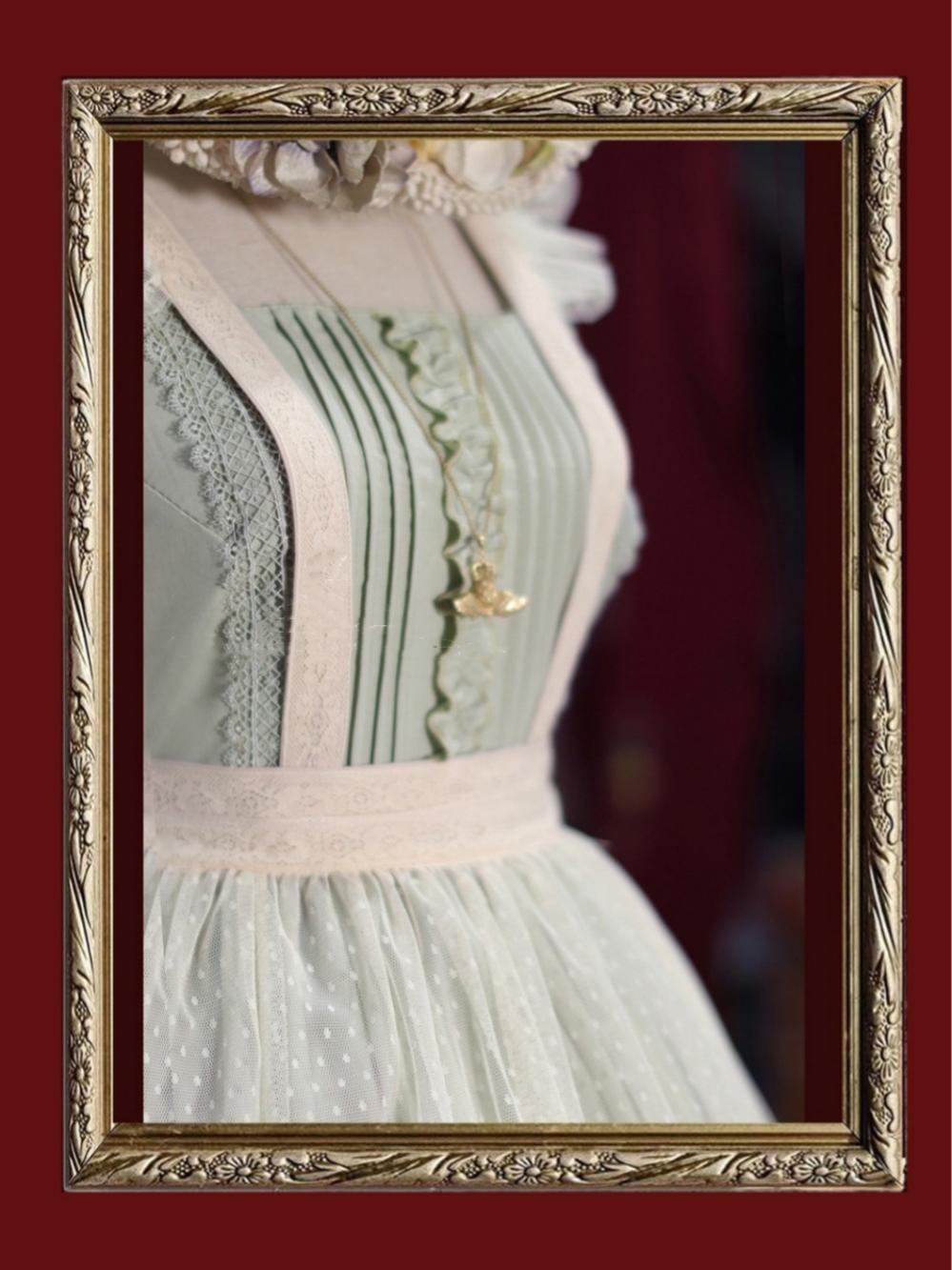 Tiny Garden~Nocturne Reminiscence~Elegant Lolita JSK Dress Multi-Wear Apron Dress Set