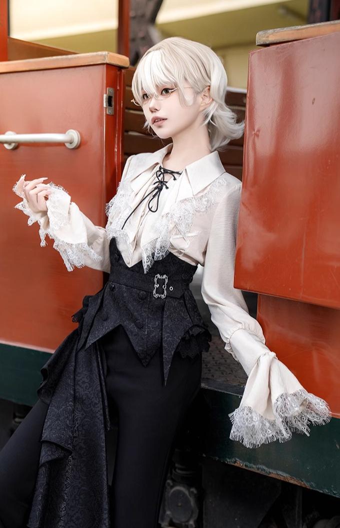 With PUJI~Hunter of Gold~Ouji Lolita Shorts/Pants Outfit Twins Set