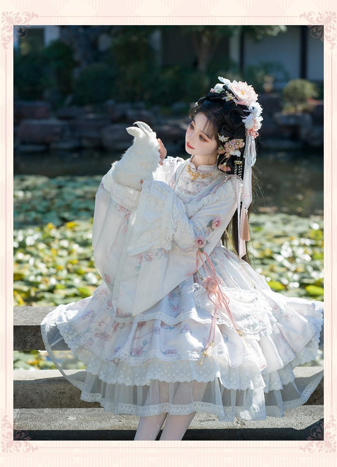 Bramble Rose~Exquisite Luo Shen~Qi Lolita OP Dress Chinese Style Lolita JSK 41402:694146