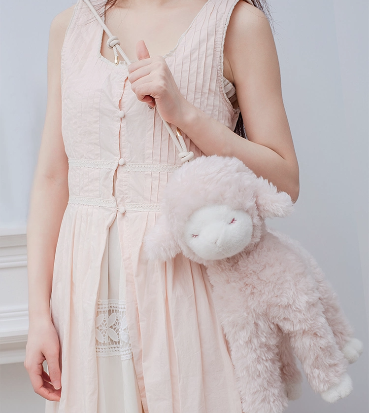 Sweet Lolita Lamb Plush Bag, Adjustable Bag Strap 45489:851437