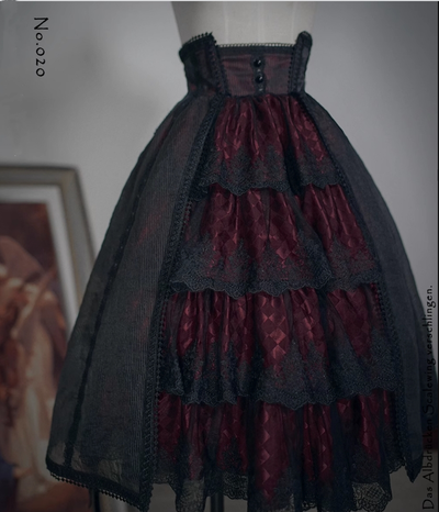 (BFM)Narcissus~Dream-Eating Butterfly ~Gothic Lolita Skirt Romantic SK   