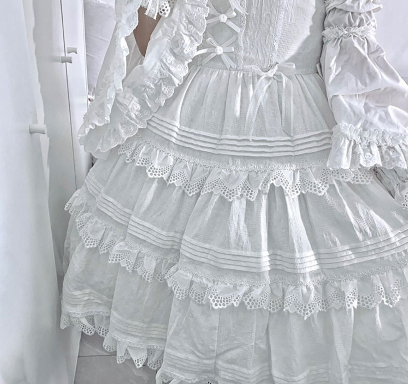 (BFM)LittleFairyTale~Cotton Lolita Dress Summer Jumper Skirt   