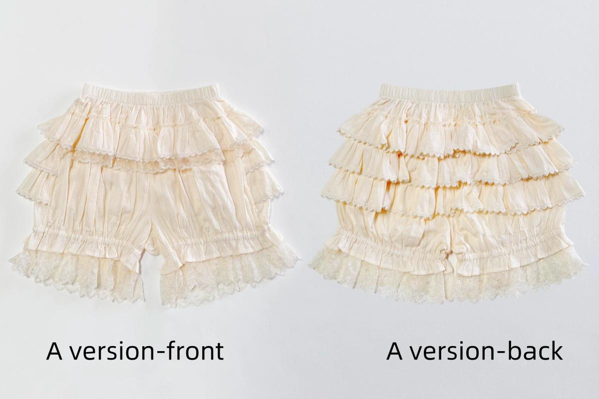 MIST~Lolita Innerwear Bloomers Multicolors Anti Exposure S beige A version 