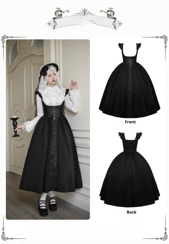 With PUJI~Poem of Dusk~Gothic Lolita Bust-supporting Dress Suit