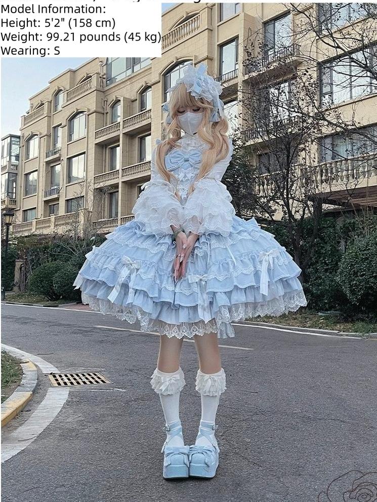 Love Notebook - Old School Lolita JSK Vintage Doll Tiered Dress