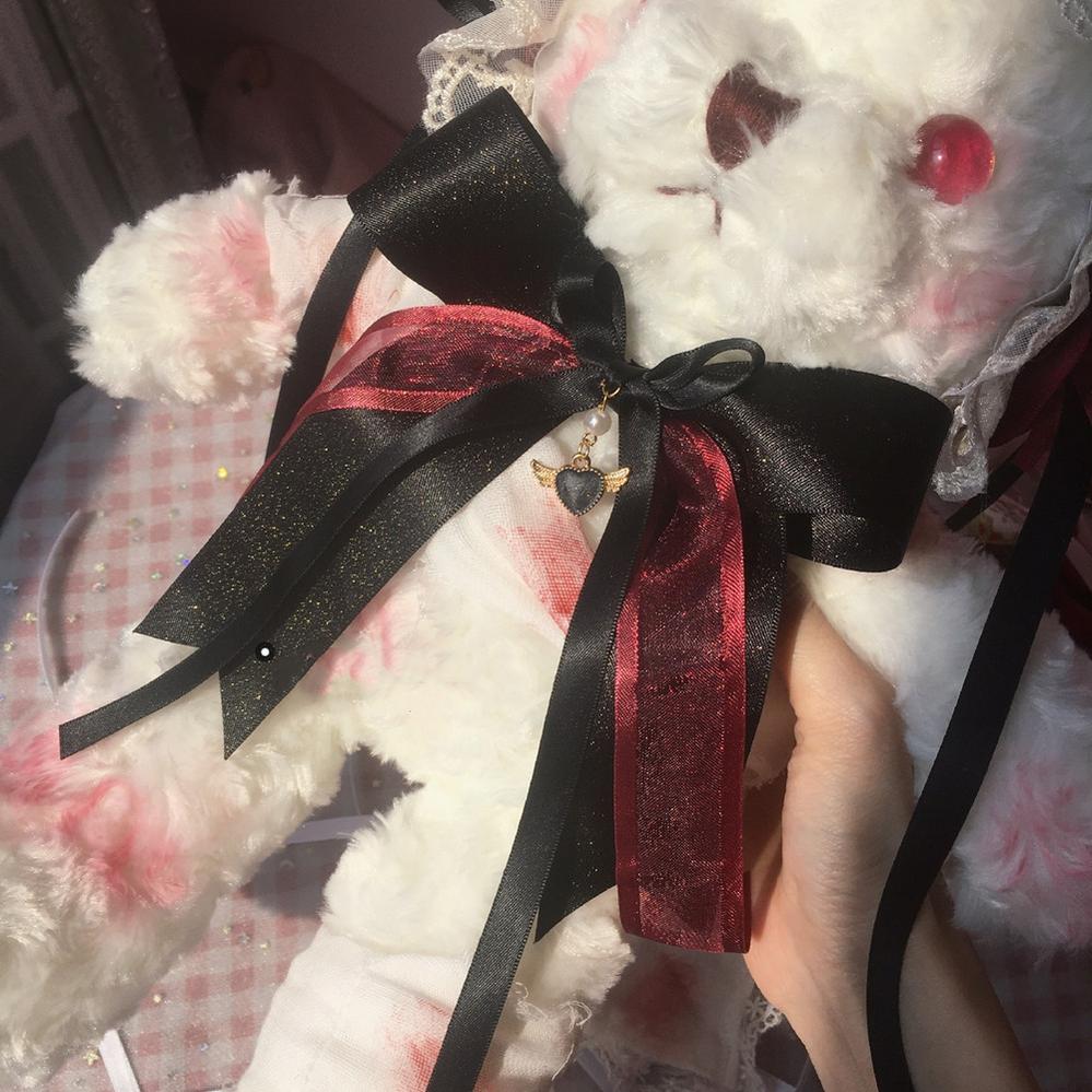 (BFM)Chestnut Lolita~Gothic Lolita Bag Dark Bloody Bear Bag