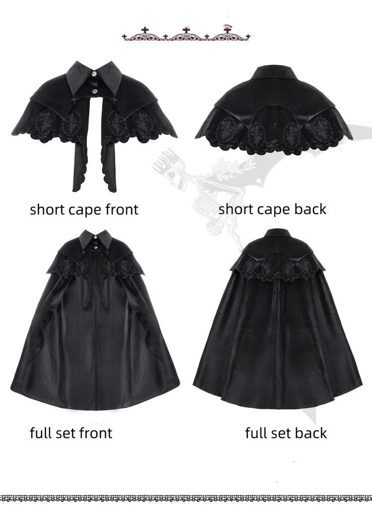 (BFM)With Puji~Gothic Lolita Cape Set~Pilgrim Detachable Cloak 33164:409894