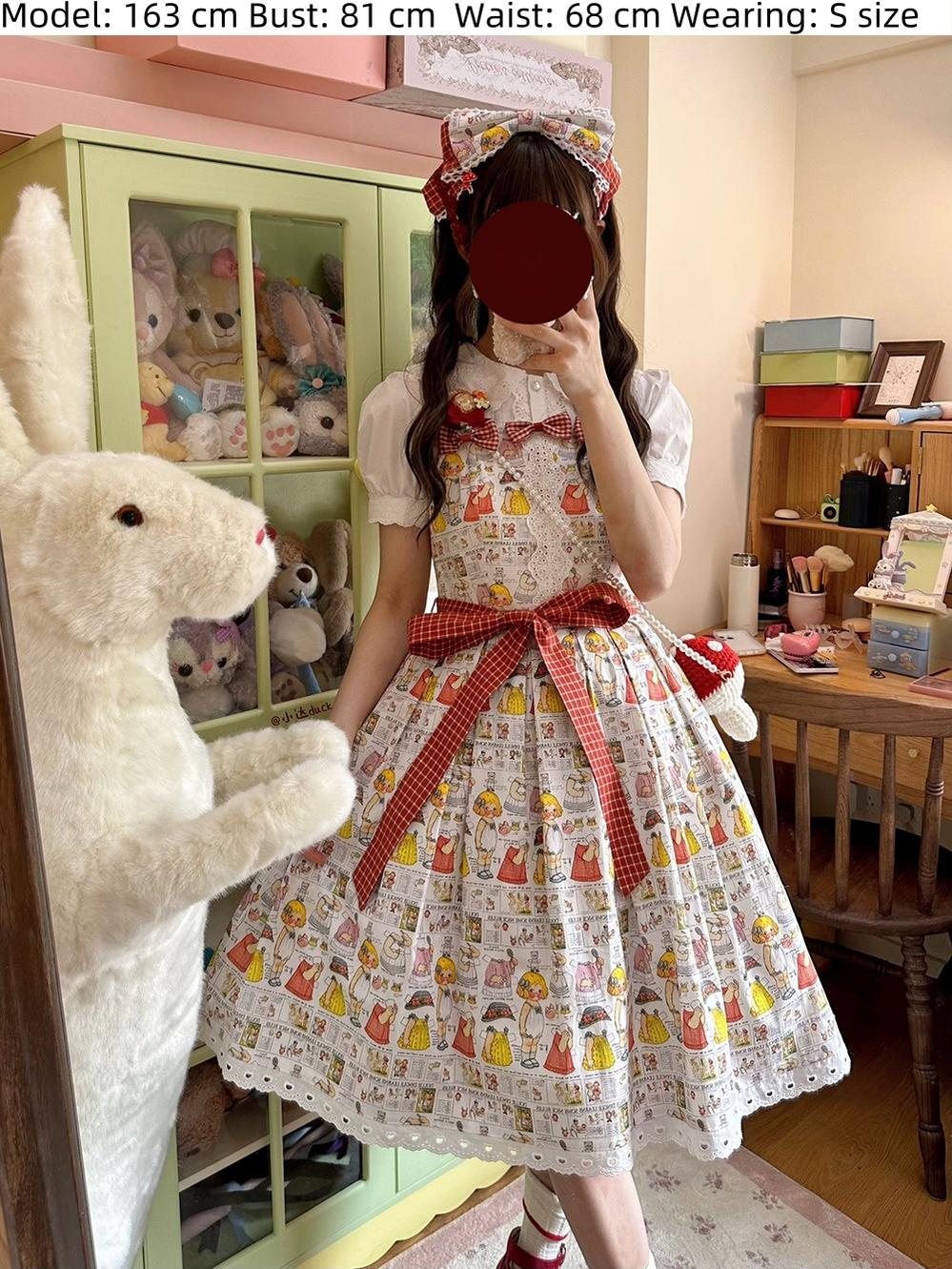 Miss Cube~Dress Up Dolls~Summer Kawaii Lolita JSK Dress Customized Size