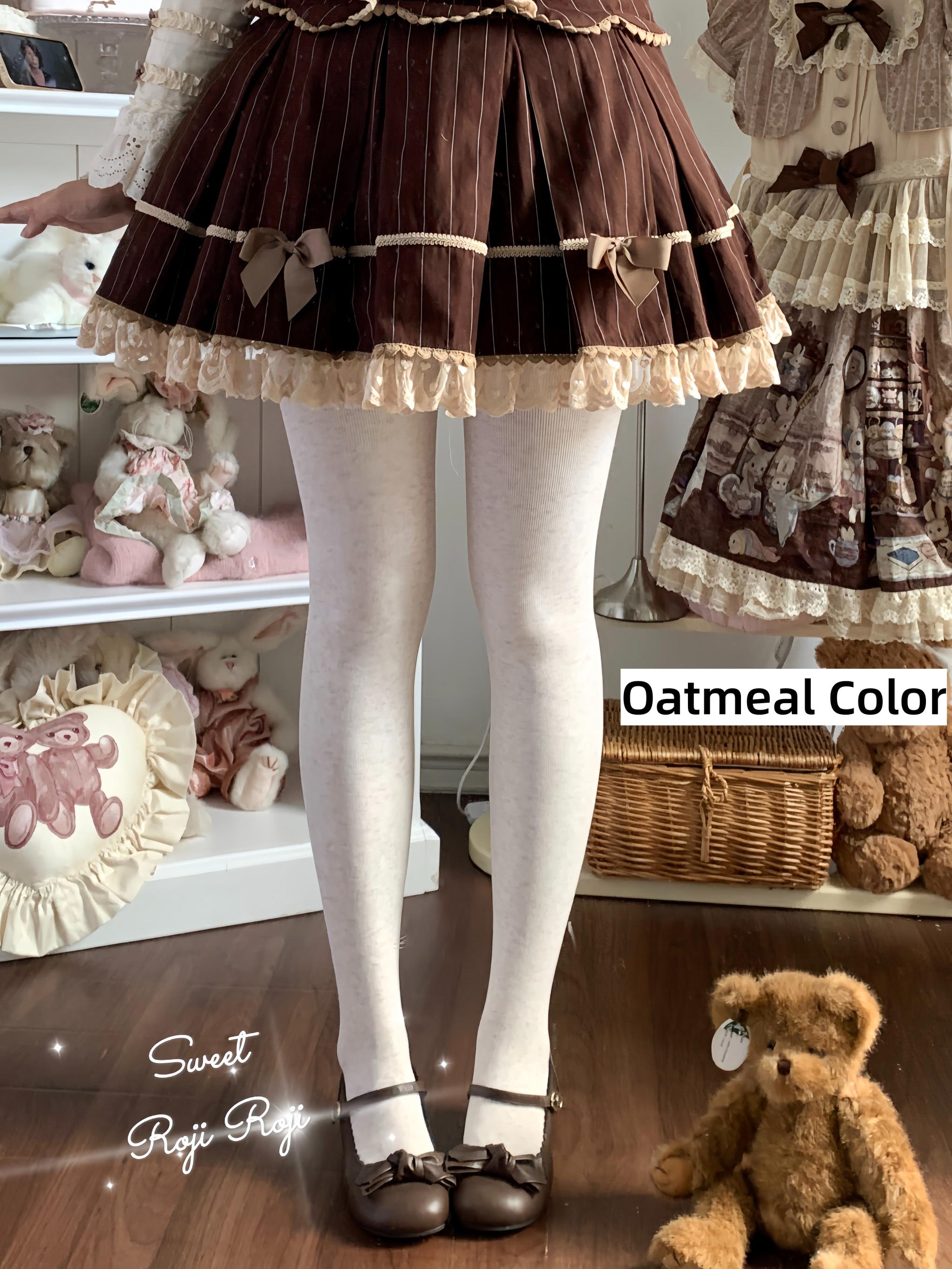 Roji Roji - Kawaii Lolita Fleece-Lined Tights, Multiple Colors 44134:796729