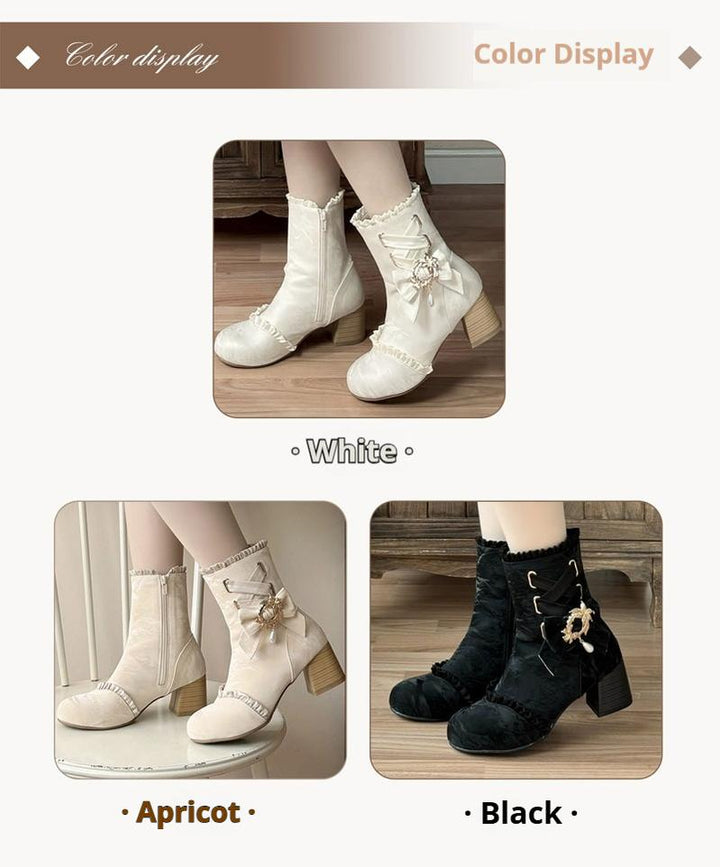 Taoxiaowu~Elegant Lolita Boots Winter Lolita Shoes