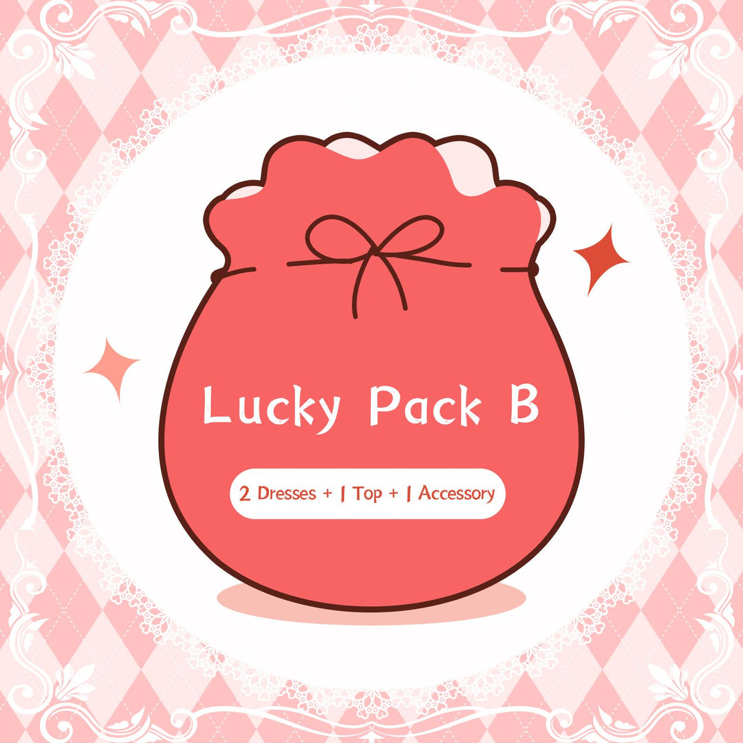 Infanta - Clearance Sale Lolita Lucky Pack lucky bag B (dress*2+ top*1 +accessory*1) Small One Size (S-M)